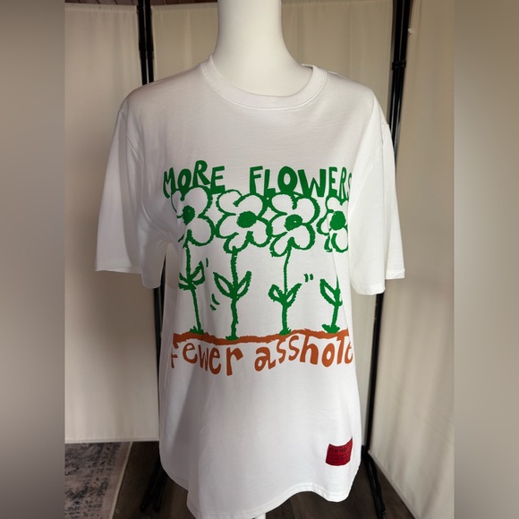 CHNGE Other - Urban Outfitters | Graphic White T-Shirt with Floral Design